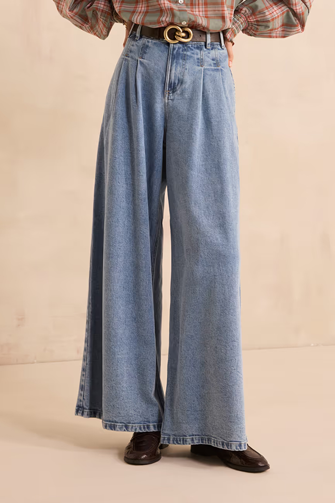 Hochtaillierte Jeans