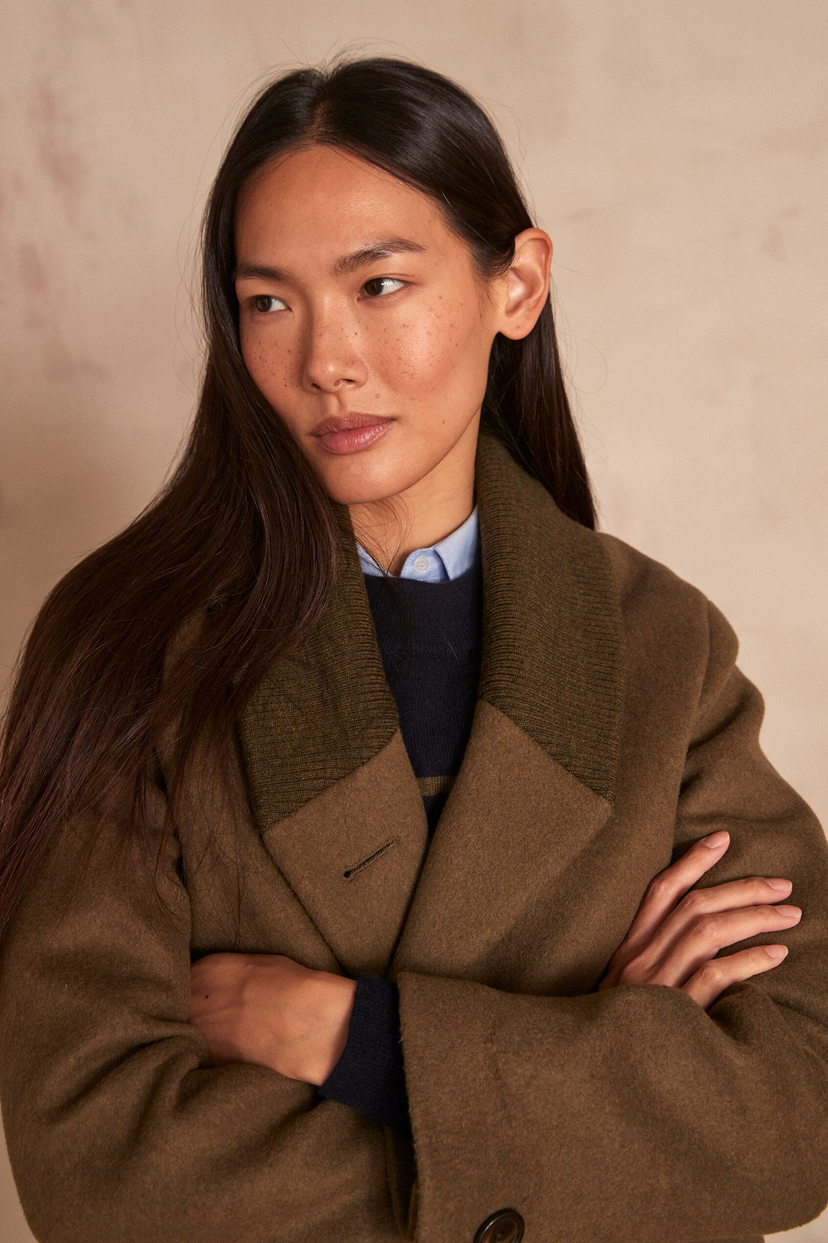Wollmantel FOXY Damen | GRÜN | Maison 123