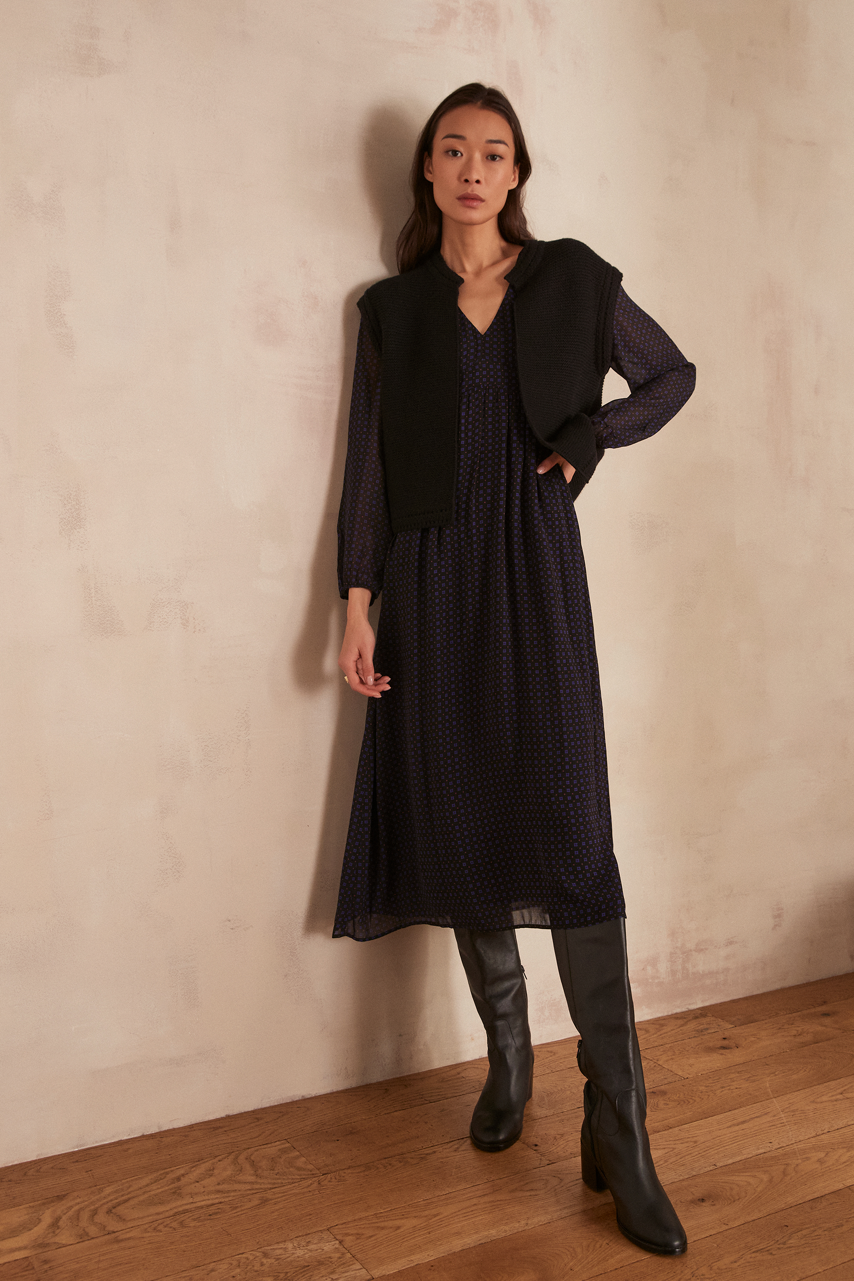 Ärmellose Weste SONNY Damen SCHWARZ Maison 123