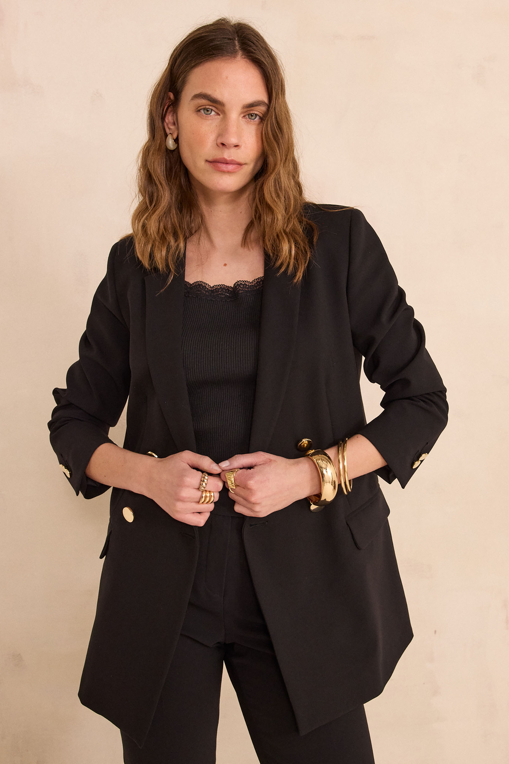 Kostümjacke FLORINE Damen SCHWARZ Maison 123